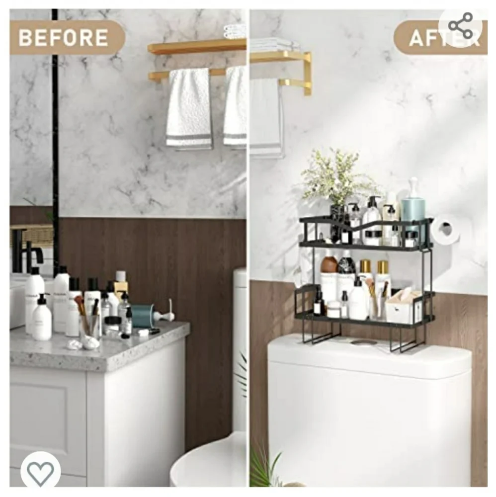 Over the toilet organizer